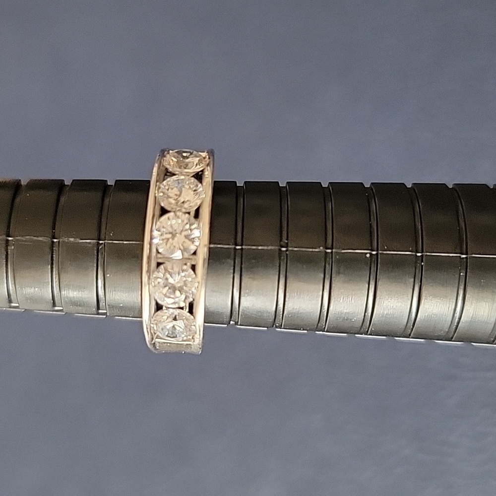 Sterling Silver CZ Band